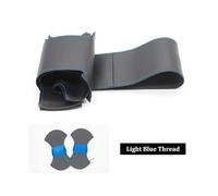 Para Nissan Para 200SX S15 2001-2002 Para Silvia Para Skyline Para R34 Para GTR Para GT-R 1998 1999 2000 2001 Funda Volante Cubre Volante Antideslizante(Light Blue Thread)