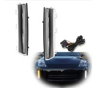 para Nissan para 350z para LCI 2006 2007 2008 2009 Luces De Circulación Diurna LED Blancas Y Ámbar Y Luz De Señal De Giro Parachoques Delantero Led Indicadora Espejo Retrovisor