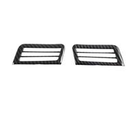 Para Nissan Para Frontier 2022-2025 Frente Interior Del Coche Superior A/C Cubierta Ventilación Salida Aire Decoración Ajuste 2 Piezas Accesorios Interior Automóvil(Estilo de fibra de carbono)