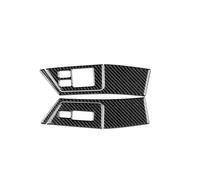 Para Nissan Para GTR R35 2008-2016 Pegatina Para La Cubierta Del Panel De Control Interruptor Botón Elevalunas Puerta Fibra Carbono YIJIAVSX(LHD Black)