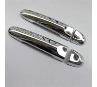 Para Nissan Para Juke 2010 2011 2012 2013 2014 2015 2016 ABS Cromado Manija Puerta Cubierta Accesorios Decorativos 4 Piezas(Style 1)