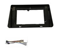 para Nissan para Kicks para MICR 2018 2019 9 10.1 Pulgada 2 DIN Coche Fascia Audio Adaptador En Salpicadero Panel DVD Marco Kits Marco de Radio(Frame-10.1-Cord)