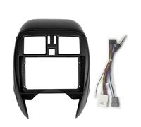 para Nissan para Micra para Marzo K13 2013-2017 Kit Marco Radio Coche Estéreo Reajuste Fascia Panel Salpicadero Bisel Montaje Carcasa Marco Radio Coche(Fascia with Cable)