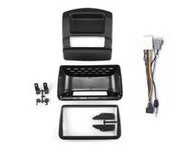 para Nissan para Note 2005-2012 Embellecedor De Radio De 9 Pulgadas Marco Estéreo Android Reproductor 2 DIN Panel De Control con Cable(Fascia and Cable)