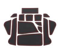 para Nissan para Note E13 para Aura E-Power 2020-2023 Alfombrilla Goma Puerta Ranura Almacenamiento Posavasos Almohadilla Prueba Polvo Pegatina Coche Alfombrilla Antideslizante Ranura Puerta(Rosso)