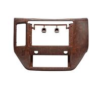 para Nissan para Patrol V5 Y61 2004-2010 2011 2012 2 DIN Unidad Principal Radio Coche Kit Marco Estéreo Auto Enchapado del Tablero Aro Marco de Radio(Wood Frame)