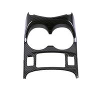 Para Nissan Para Qashqai J11 2014-2020 Compartimento Central Coche Panel Caja Cambios Soporte Vasos Moldura Cubierta Marco Pegatina(B Carbon texture)