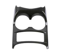 Para Nissan Para Qashqai J11 2014-2020 Compartimento Central Coche Panel Caja Cambios Soporte Vasos Moldura Cubierta Marco Pegatina Estilo Automóvil(A Carbon texture)