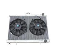 Para Nissan Para Skyline R33 R34 GTR GTS-T RB25DET Manual MT Radiador Y Ventilador Aluminio 52mm JUNOOS