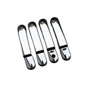 Para Nissan Para Versa Para Tiida 2004-2011 Pegatina Coche Cubiertas Manija Puerta Fibra Carbono Cromadas Coche Puerta Exterior Manija(Handle 2 buttons)