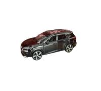 para Nissan X-Trail 1:32 Modelo De Coche De Aleación SUV SUV De Seis Puertas con Sonido Y Luz De Retorno(Black)