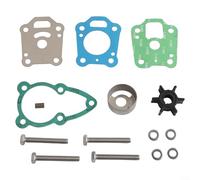 Para Nissan y Tohatsu 4 5 6 para HP Motor fueraborda Bomba de agua Kit de reparación de impulsor compatible con números de pieza 369873220 Series incluyendo juntas y placas guía