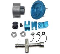 Para Nitro 1/8 Embrague Campana 14T Engranaje Volante Conjunto Zapatas Resortes Tuerca Del Motor Para Mini Llave Para Cruz Rueda Pieza Coche RC Piezas
