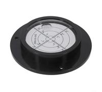 Para nivel de burbuja, diseño redondo con acrílico transparente y marcas de línea negra para nivelación precisa de suelos, caravanas y cámaras (negro)