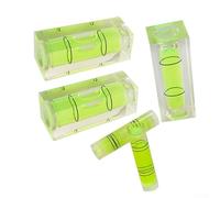 Para nivel de burbuja horizontal en miniatura en acrílico para calibrar marcos de punto de cruz, paneles artísticos, decoración de pared, soportes LCD y configuración de equipos pequeños (40 x 9,5 mm