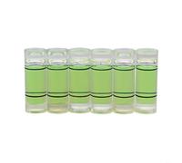 Para nivel de burbuja horizontal en miniatura en acrílico para calibrar marcos de punto de cruz, paneles artísticos, decoración de pared, soportes LCD y configuración de equipos pequeños (7 x 26 mm