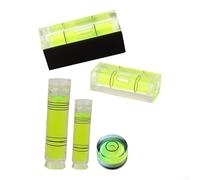 Para nivel de burbuja horizontal en miniatura en acrílico para calibrar marcos de punto de cruz, paneles artísticos, decoración de pared, soportes LCD y configuración de equipos pequeños (cuadrado de