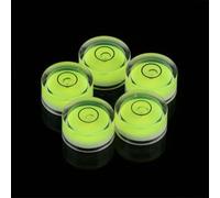 para nivel de Ojo de Buey 5pcs Plástico Medición para nivel(C(15x8mm)) | Burbuja central clara, líquido para verde , lectura precisa, material acrílico , pack 5 unidades