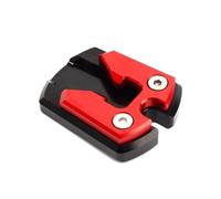 PARA NMAX PARA N-MAX 155 125 PARA NMAX155 PARA NMAX125 2015-2019 Soporte Extensión Placa De Soporte Base Almohadilla Pie Soporte Lateral Motocicleta Extensión Pad(Red)