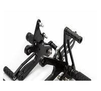 para NSR250 MC21 PGM1 PGM2 PGM3 1990-1993 MC28 PGM4 1994-1997 Reposapiés Trasero Motocicleta Juego Trasero Reposapiés Pedal Reposapiés Estriberas Pedales(Black)