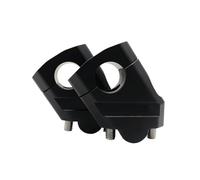 Para NTV650 Para NTV 650 Para Deauville 700 Para Varadero 125 Motocicleta Negro Plata Manillar Riser Bar Mount Handle Clamp Moto Manillar Elevador(22mm Black)