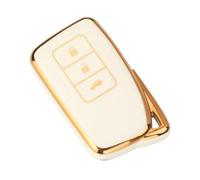 para NX IS RX ES GX LX LS UX GS 200 260 300 350 NX200 NX300 RX350 Funda Llave De Coche(3 Button White)