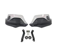 para NX500 NX 500 NX400 400 2023 2024 Guardamanos ABS para Motocicleta Protectores Parabrisas Protección contra El Viento A Mano(Black Grey Set)