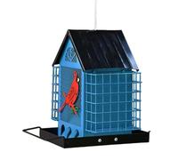 para observación de aves, resistente a las ardillas, para pájaros de doble jaula con construcción estable, alimentación de animales salvajes al aire libre, accesorios de
