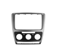 para Octavia 2008 2009 2010 2011 2012 2013 Manual AC Fascia Estéreo Radio GPS DVD Panel Montaje Tablero Marco Ajuste Doble DIN Marco Panel