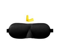 para ojos para descanso nocturno: máscara para dormir de viaje, venda contorneada con correa flexible, herramienta de relajación portátil con función de oscuridad total, ideal para meditación, v