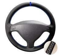 para Opel para Astra GH 1998-2007 Funda de Volante de Coche de Cuero de Microfibra Cosida a Mano(Blanco)