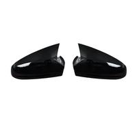 Para Opel para Astra H 2004 2005-2009 espejo retrovisor izquierdo y derecho coche cubierta espejo retrovisor puerta negra piezas exteriores Carcasas Espejo Retrovisor 100%(Negro brillante)