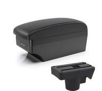 Para Opel Para Astra H 2004-2014 Guantera Con Portavasos Y Compartimento Almacenamiento En El Reposabrazos Interiores Accesorios(A black line)