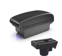 Para Opel Para Astra H 2004-2014 Guantera Con Portavasos Y Compartimento Almacenamiento En El Reposabrazos Interiores Accesorios(B white line)