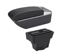 Para Opel Para Astra J Apoyabrazos Caja Coche Apoyabrazos Consola Central Caja Almacenamiento Parte De Actualización Interior Detalle Coche Accesorio Caja Reposabrazos Coche(D3 Black white NoUSB)