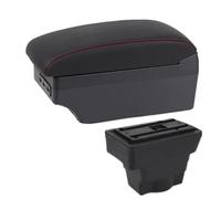 Para Opel Para Astra J Compartimento De Reposabrazos Para Coche Caja De Almacenamiento Central Modificación Detalles Interiores Accesorios CFCPKOYOZD(C1 red line 7USB)