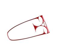 Para Opel Para Corsa 2007 2008 2009 2010 2011 2012 2013 2014 Pegatina Fibra De Carbono Real Suave Para La Pantalla Control Central Del Coche HRQCTIM(Time Screen Red)