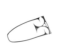 Para Opel Para Corsa 2007 2008 2009 2010 2011 2012 2013 2014 Pegatina Fibra De Carbono Real Suave Para La Pantalla Control Central Del Coche HRQCTIM(Time Screen Black)