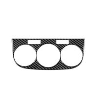 Para Opel Para Corsa 2007-2014 Pegatina Fibra Carbono Suave Para Panel Control Central Aire Acondicionado Coche Panel Cubierta Consola Centra(Black Carbon)