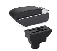 Para Opel Para Corsa D Caja Reposabrazos Coche Caja Almacenamiento Coche Piezas Reacondicionamiento Detalles Interiores Accesorios Coche Reposabrazos(A2 Black line 7USB)