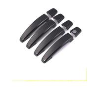 Para Opel Para Corsa D Para E 2006-2014 Para Vauxhall Cubierta Manija Puerta Coche Pegatinas Embellecedoras Accesorios Estilo Negro Cromado Cubierta Manija Exterior Puerta(Negro)