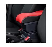 Para Opel Para Corsa E Compartimento De Reposabrazos Para Coche Consola Central Caja De Almacenamiento Accesorios De Modificación Con USB CFCPKOYOZD(A5 Red black No USB)