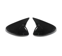 Para Opel para Insignia 2017-2021 cubierta espejo retrovisor lateral coche pegatina tapa de ala embellecedor de caja de puerta Exterior Carcasas Espejo Retrovisor 100%(Negro brillante)