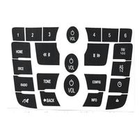 Para Opel Para Mokka 2013-2015 Coche Botón Control Aire Acondicionado Botón Radio Reparación Calcomanías Pegatina Decorativa Consola Central Tiras Decorativas Aire Acondicionado Coche( Multimedia 23pc