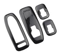 Para P&eugeot 2008 208 2014 2015 2016 2017 2018 2019 Embellecedor Panel Elevalunas Pegatina Para Interruptor Botón Puerta Mando Botonera Elevalunas(Carbon Fiber Pattern)