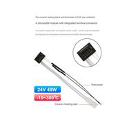 Para P1P P1S Calentador CeráMico con Termistor 24V 48W Tubo Calefactor para Termistor de ImpresióN 3D Hotend