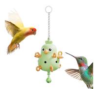 para pájaros - 6 pulgadas masticar colgante | ABS silicona accesorio - juego interactivo para loros, cacatúas, periquitos e inseparables, reduce el estrés y promueve el bienestar, ideal para