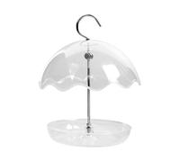para pájaros al aire libre - Plataforma de diseño abierto, recipiente transparente, de presentación de semillas visible | Patio Deck, jardín, balcón, alimentación de pájaros