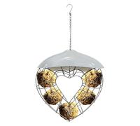 para Pájaros Exterior Alimentador De Aves Con Forma De Corazón | Contenedor de Alimento para Gorriones Para Jardineros Amantes De Aves Patio Jardín Balcón Terraza Parque Y