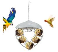 para Pájaros Exterior Soporte de con Forma de Corazón | Alimentador Bolas Grasa Gorriones Para Jardineros Amantes De Aves Patio Jardín Balcón Terraza Parque Y